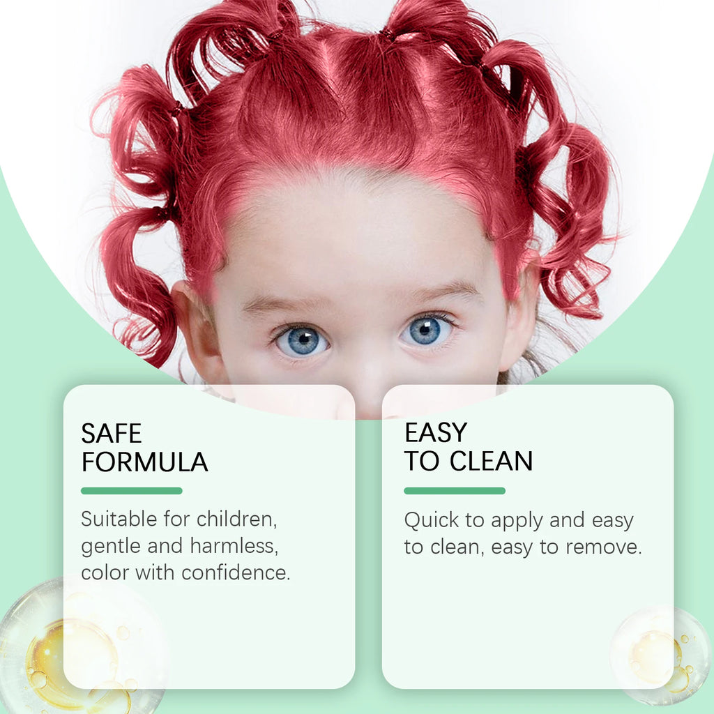 Toddler Temporary Hair Color & Styling Gel - Firm Hold, Gentle Formula, Hair-Friendly, Perfect for Party & Dress-Up Oasis Select