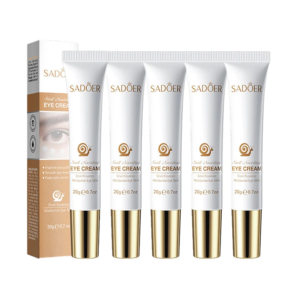 SADOER Snail Eye Cream Anti Wrinkle Dark Circles Under The Eyes Remove Eye Bags Moisturizing Anti-Aging Eyes Skin Care Products Oasis Select