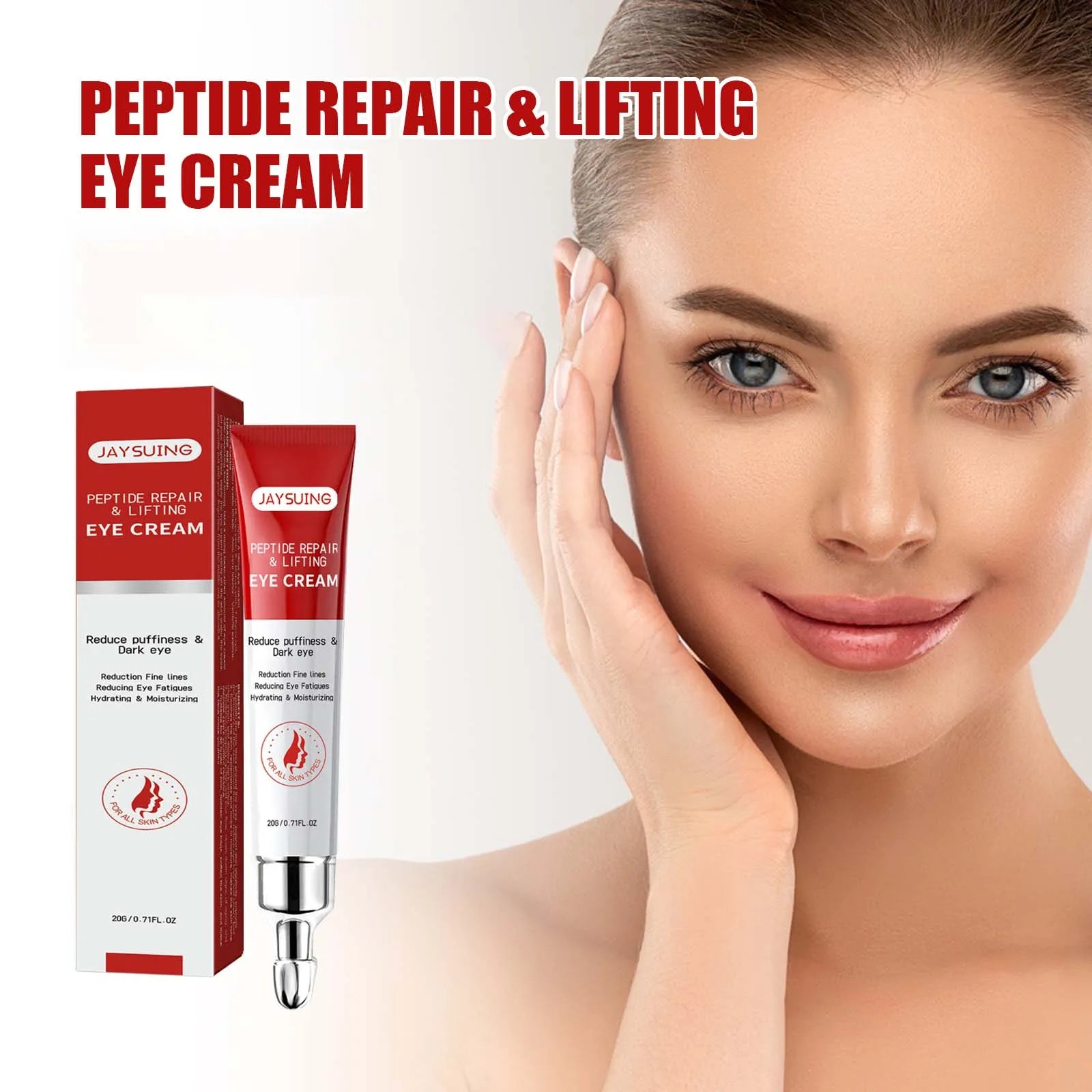 Peptide Eye Cream – Reduces Dark Circles, Bags & Wrinkles Anti-Aging Eye Cream Oasis Select
