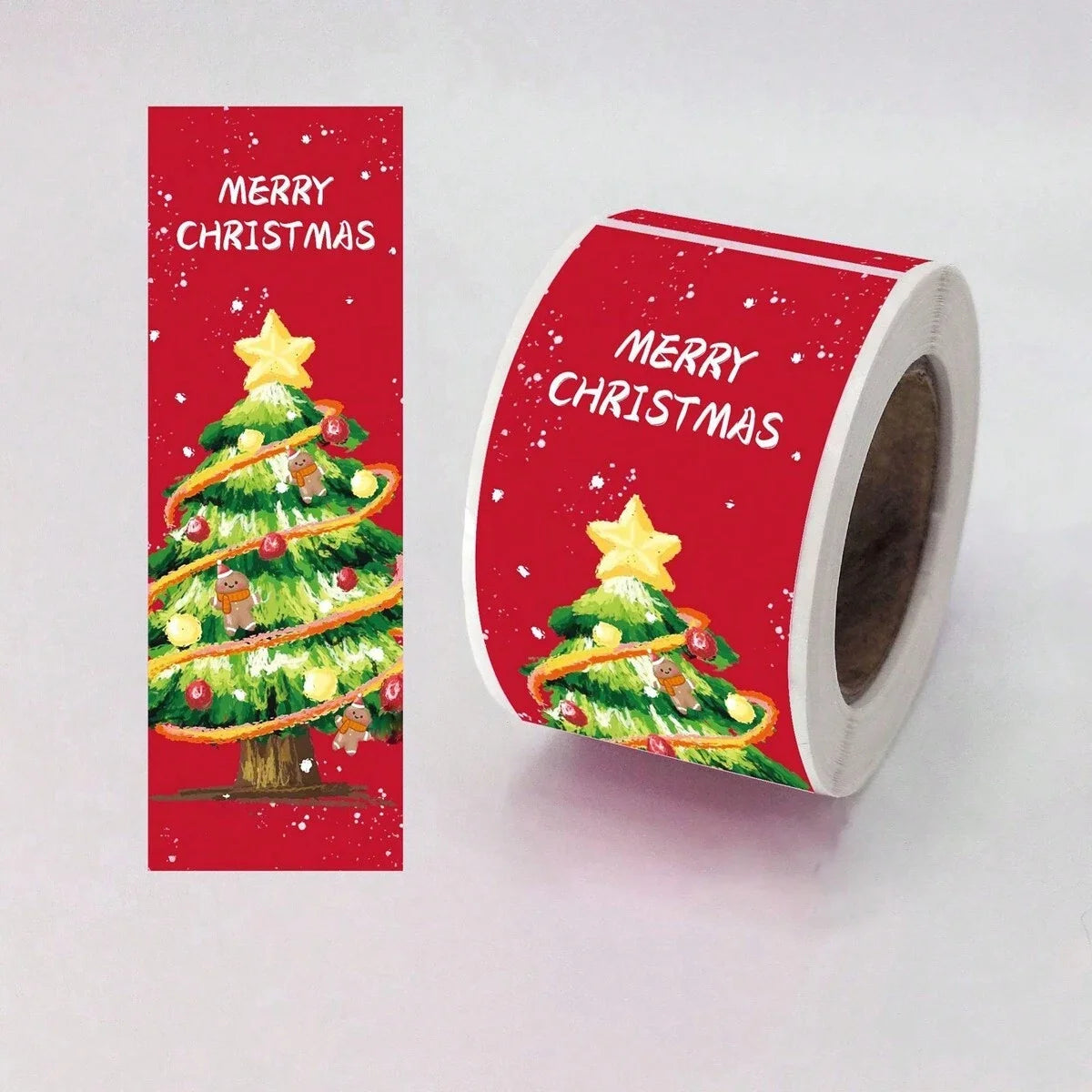 150pcs/roll, Christmas Gift Packaging Sticker Labels, Gift Box Decor Bag Packaging Label, Sealing Decals, Party Favo Oasis Select 1 Roll