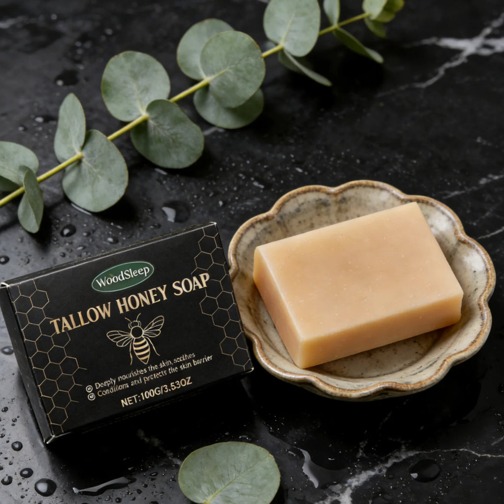 Woodsleep Tallow Honey Soap – Nourishing Moisturizing Bar Handmade Soap Bar Oasis Select