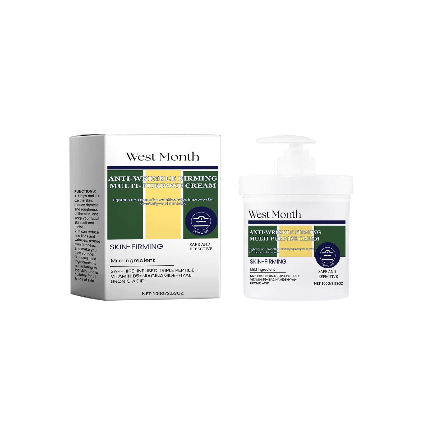 Firming Face Cream Deep Moisturizing Fade Fine Lines Reduce Dryness Soothing Repairing Anti-Wr-inkles Soft Tender Nourish Cream Oasis Select 100g boxed