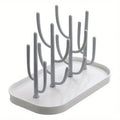 Baby Tree-shaped Milk Bottle Drain Rack, Dust-proof Milk Bottle Holder, Cup Drain Rack Easter Gift Oasis Select GRAY