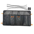 Kayak Anti UV Mesh Storage Bag Attaches to Kayak Seat Canoe Tool Organizer Bag Multi-Pocket Tackle Pouch Oasis Select black