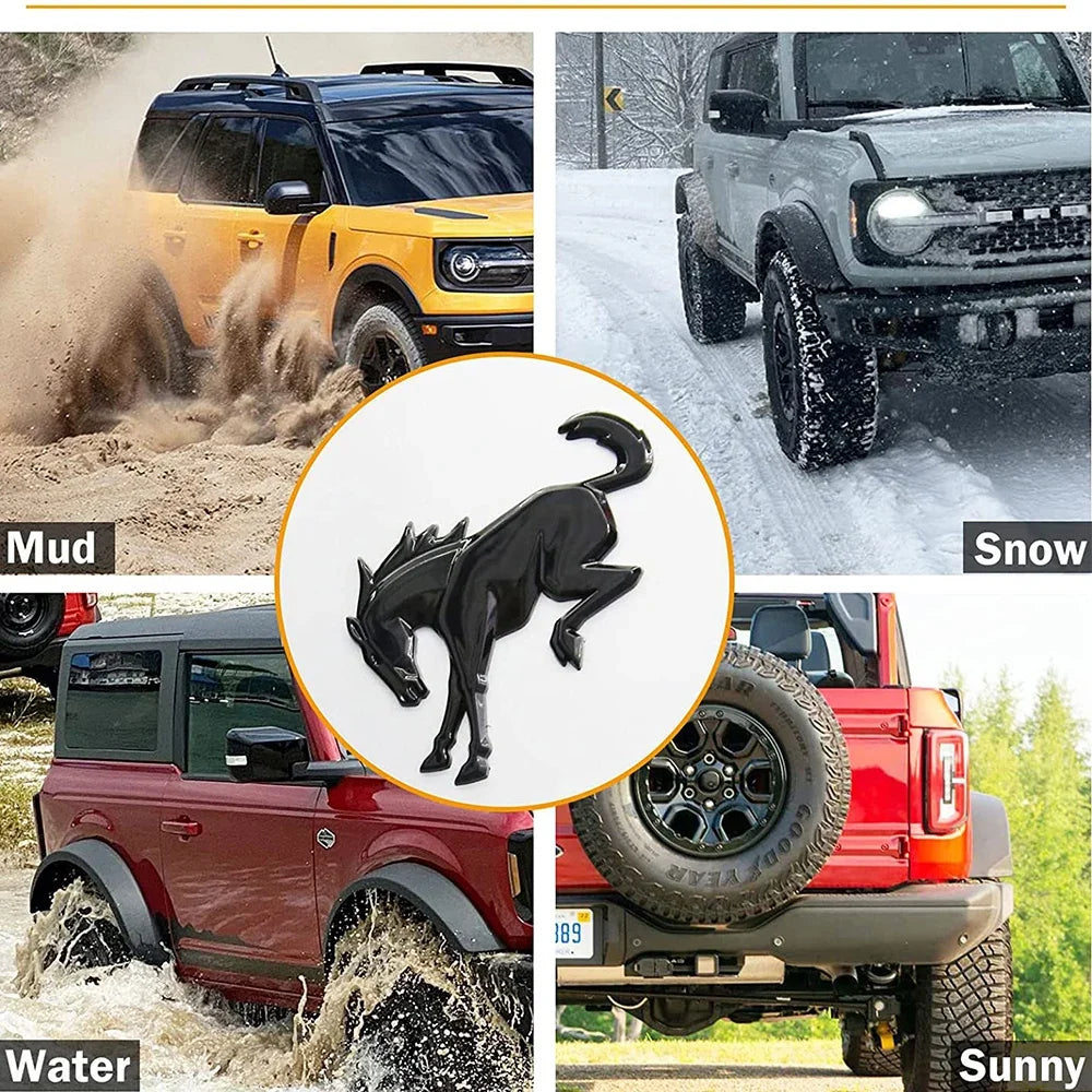 3D Emblem Decals Stickers Vinyl Rear Emblem Black ABS Tailgate Compatible with Ford Bronco Sport Accessories 2020 2021 2022 2023 Oasis Select
