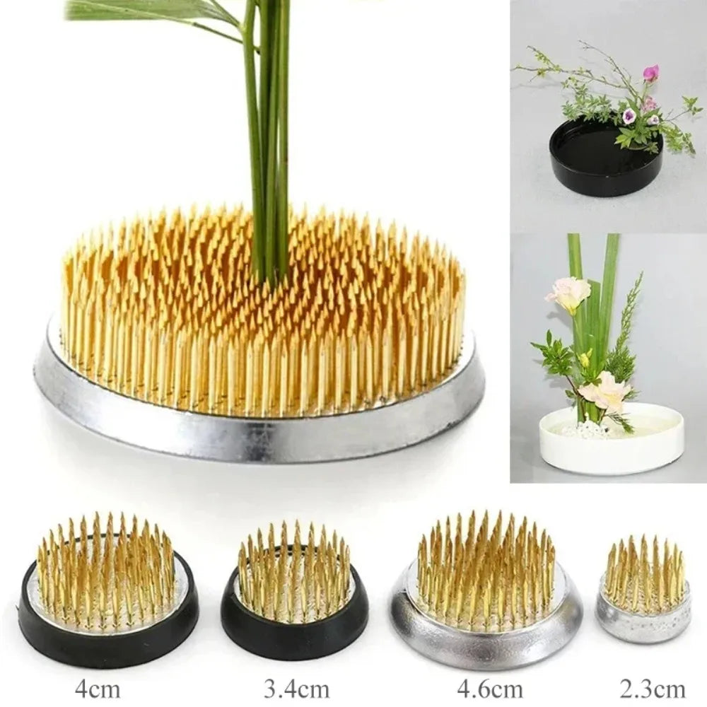 4 Sizes Ikebana Holder Pin Flowers Floral Decor Flowers Arrangement Insert Base Pin Art Fixed Ishizaki Kenzans Pin Art Decor Oasis Select