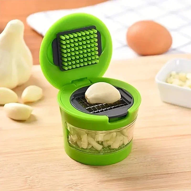 Multi-functionGarlic Press Stainless Steel Garlics Cutting Cooking Vegetables GarlicChopper Home Kitchen Gadgets Accessory Oasis Select