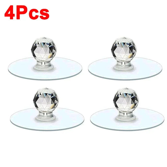 Self-Adhesive Drawer Knobs – Punch-Free Cabinet Handles 2–10pk Cabinet Drawer Knob Oasis Select 4pcs