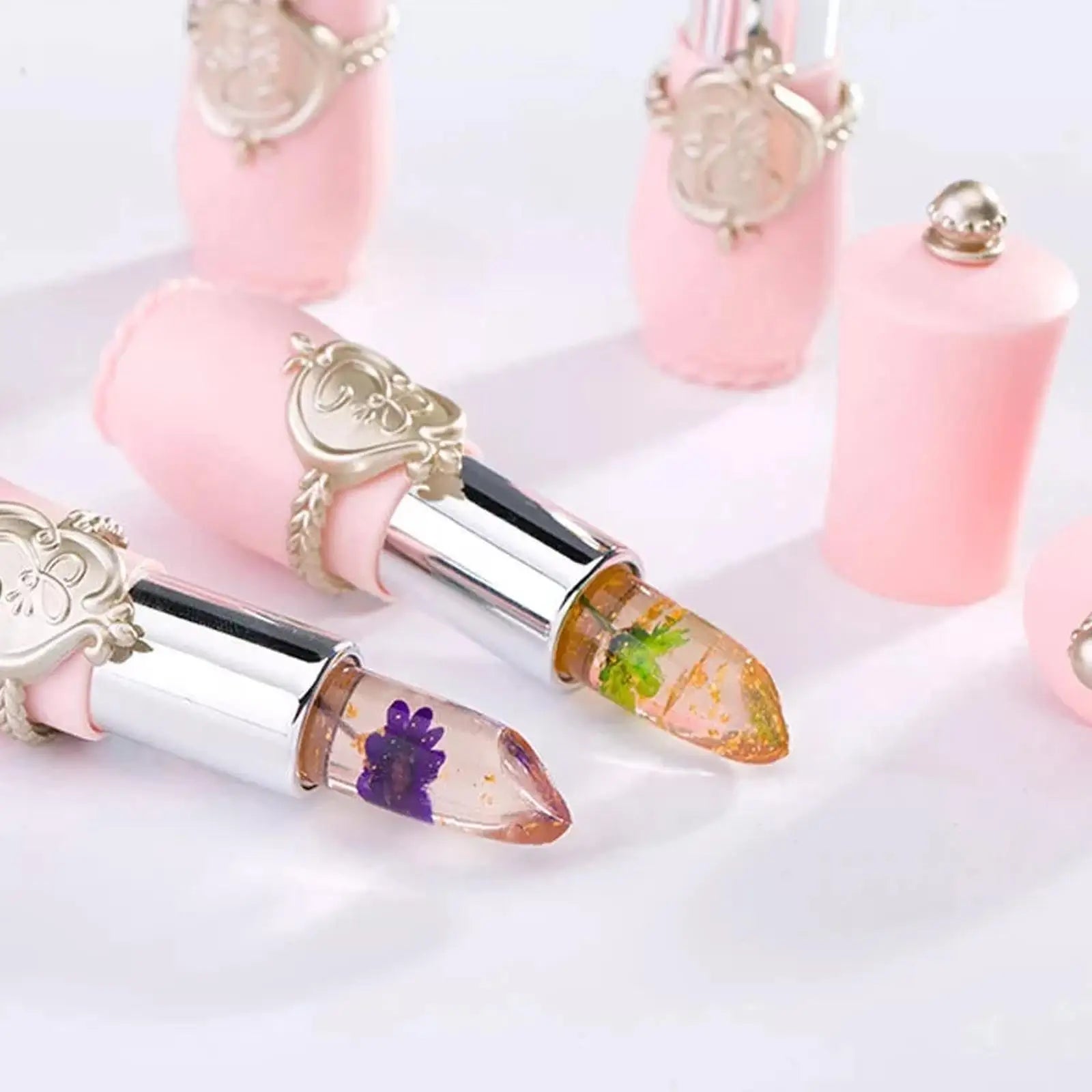 Peach Color Lip Balm Crystal Temperature Change Lipstick Girl Moisturizing LongLasting Lip Gloss Makeup Lip Care Repair Cosmetic Oasis Select