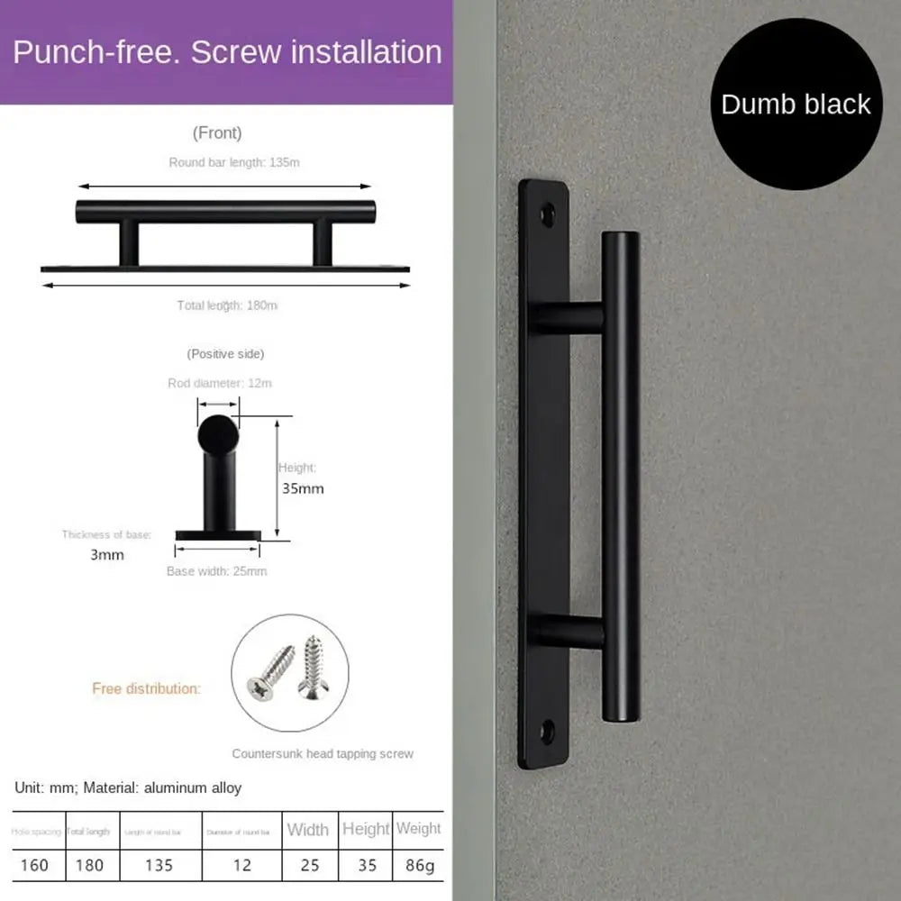 Aluminium Alloy Self-Adhesive Sliding Door Handle – No Drill