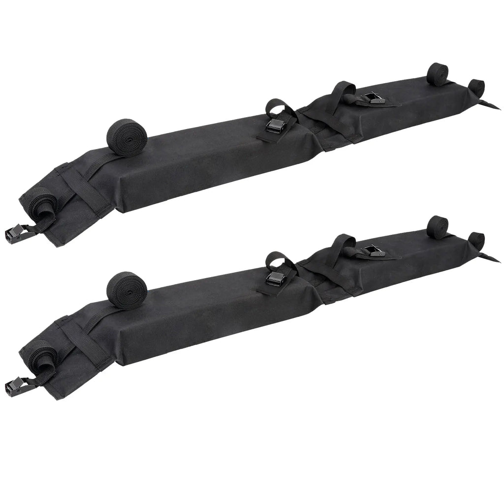 Car Soft Roof Rack Pads for Kayak Surfboard SUP Canoe Luggage Carrier SUV Crossbar Windsurfing Camping Cargo Tie Down Straps Oasis Select 2 Piece