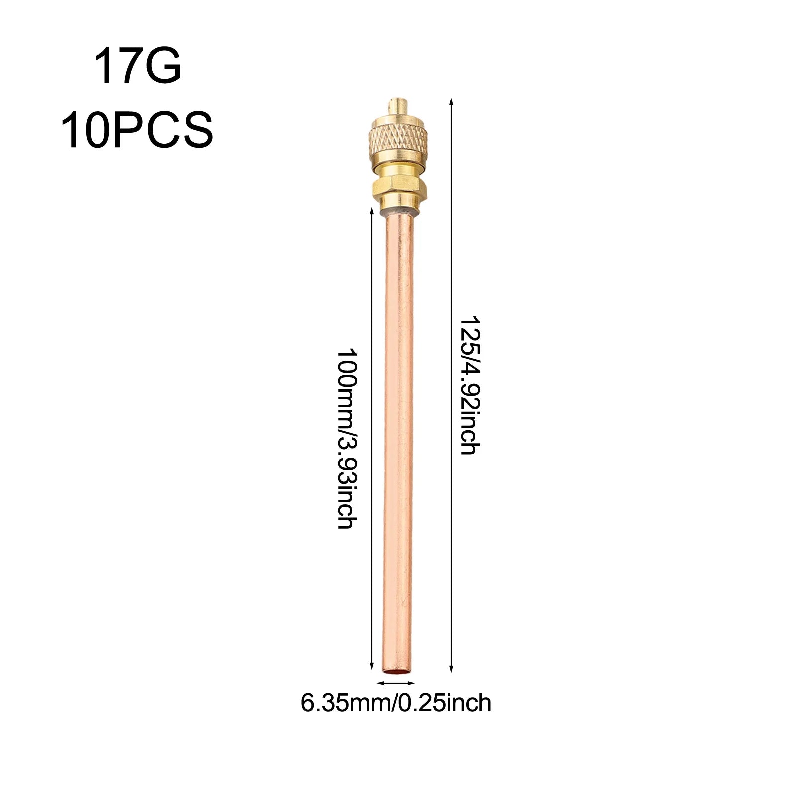 10pcs Maintenance Valve Copper 13x6x4cm Air Conditioner Refrigeration Access Valves Brass Tube Filling Parts High Quality Oasis Select