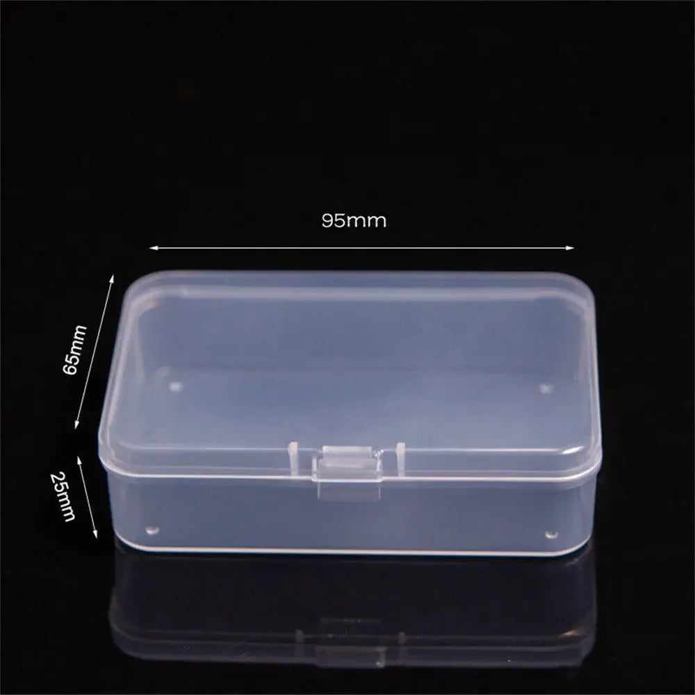 1pc 6 Grids Compartments Plastic Transparent Organizer Jewel Bead Case Cover Container Storage Box For Jewelry Pill Coin Sundry Oasis Select Transparent5