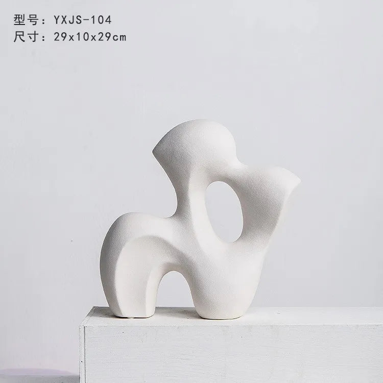 Modern Minimalist Alien Symbols Vase Homestays Hotel Simple Decor