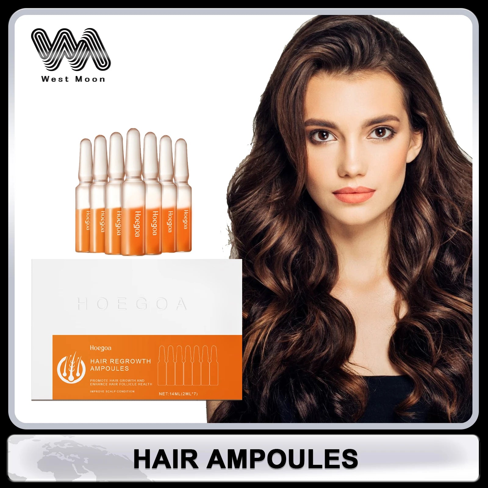 HOEGOA Hair Growth Ampoule – Scalp & Hair Repair Serum 14ml