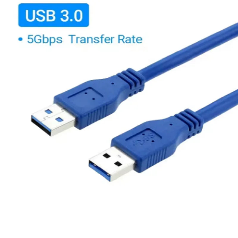 USB 3.0 Extension Cable USB A Male to Male Cord USB 3.0 2.0 Extender Cord Fast Data Transmission Cable For Hard Drive Radiator Oasis Select USB 3.0 Blue 0.5m