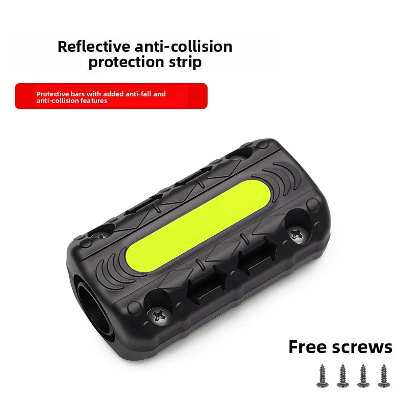 Motorcycle Crash Bar Guard with Reflective Warning Tape | ABS