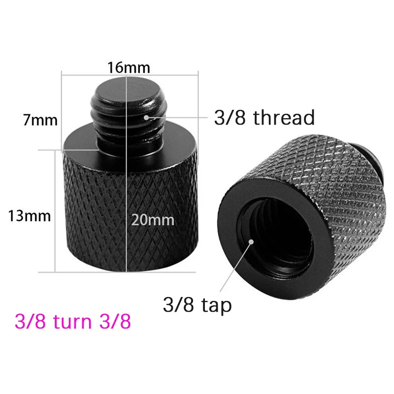 Camera Screw Adapter 5/8 to 3/8 to 1/4" | Tripod & Monopod Mount