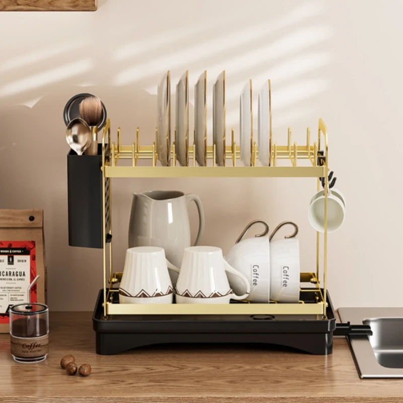 Coffee cup storage rack, mug, water cup rack, dish rack, narrow sink countertop drain rack. Oasis Select