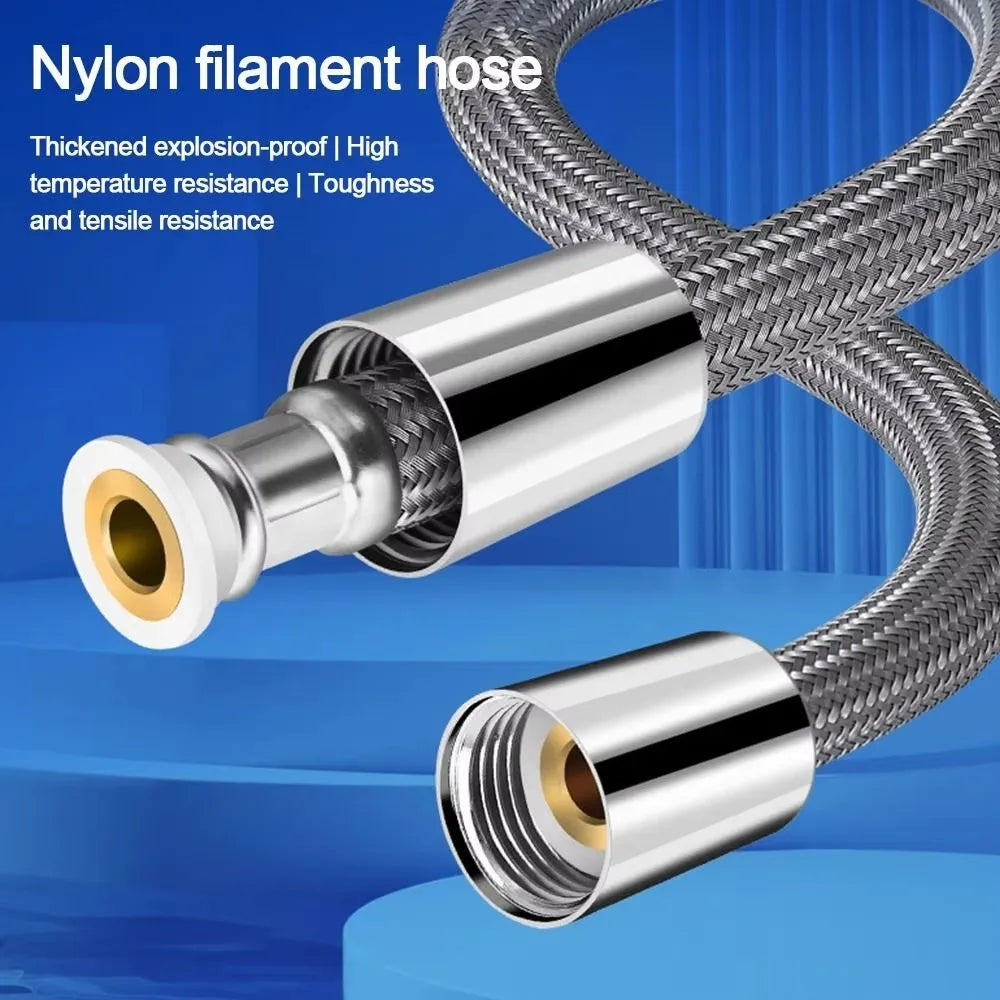1.5/2.0 Meter Bathroom Nylon High Pressure Smooth Shower Hose Flexible Handheld Anti Winding GI/2 Universal Pipe Tube Oasis Select