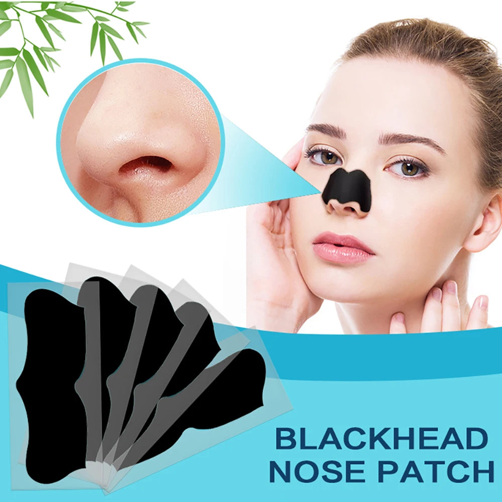 Large Size Black Nose Strips Bamboo Charcoal Blackhead Remover Deep Cleansing Pore Strips for Nose Care 5/10/15/20/30/50/100pcs Oasis Select