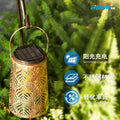 Solar-powered Hanging Lamps, Garden Lamps, Outdoor Landscape Balconies, Home Decoration, Garden Retro Iron Lanterns Oasis Select Whitelightwarmlight