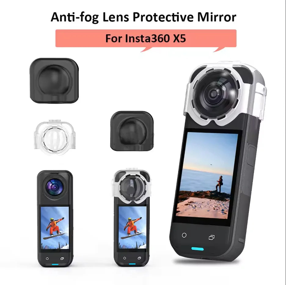 Insta360 X5 Anti-Fog Lens Protective Cap & Guard Cover