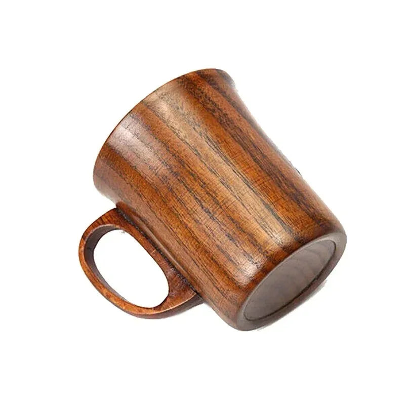 Wood Cup Mug Beer Coffee Tea Juice Milk Mug Tankard Handcrafted for Camping Picnic Home Office Party Home Accessories Oasis Select