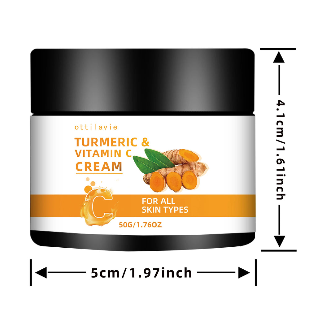 Turmeric & Vitamin C Cream 2pc Set – Hydrating, All Skin Types Face & Body Cream Oasis Select 2pcs 50g