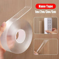 5m/3/2m/1m Nano Tape Extra Strong Double Sided Adhesive Tape Transparent No Trace Reusable Waterproof Adhesive Tape Home Oasis Select 3.28 feet(1 m) 1mm 20mm
