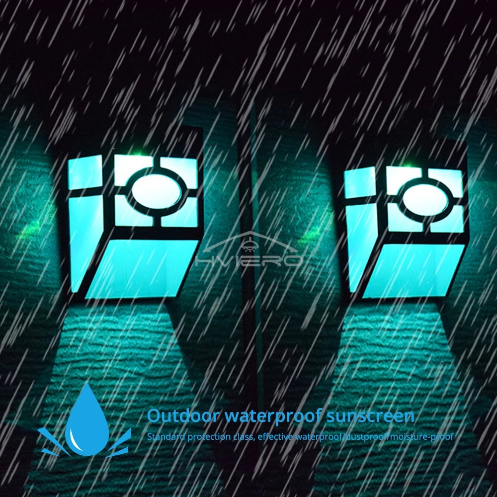 Solar Retro LED Garden Wall Light – IP65 Waterproof Outdoor