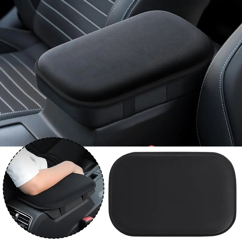 Black Car Armrest Cushion Pad – Plush Console Cover Car Armrest Cover Oasis Select