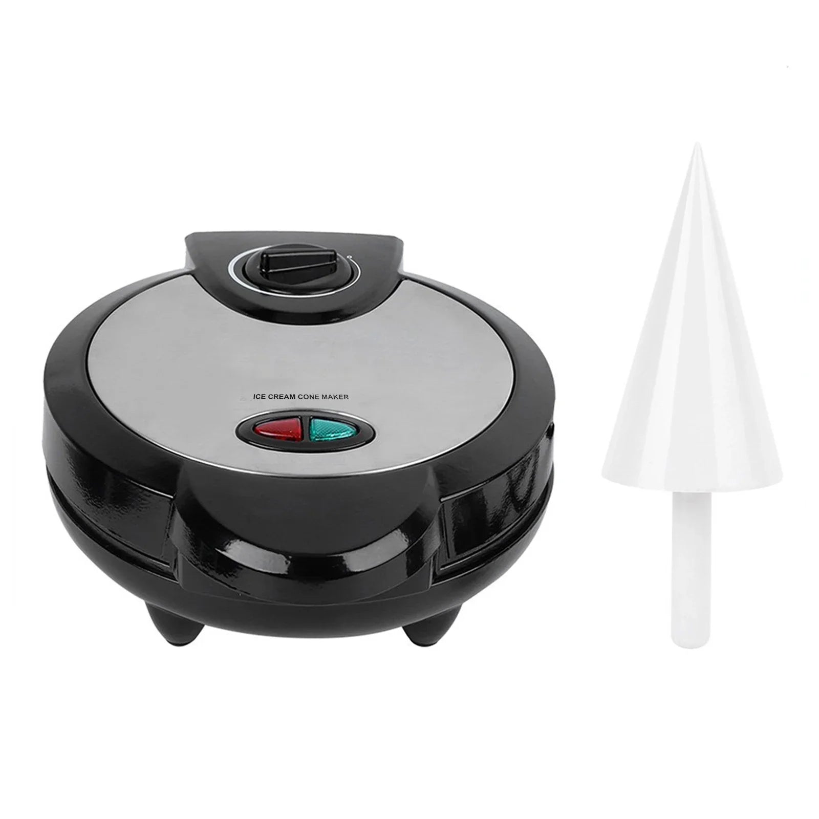URGGU 1200W Nonstick Electric Ice Cream Cone & Waffle Maker