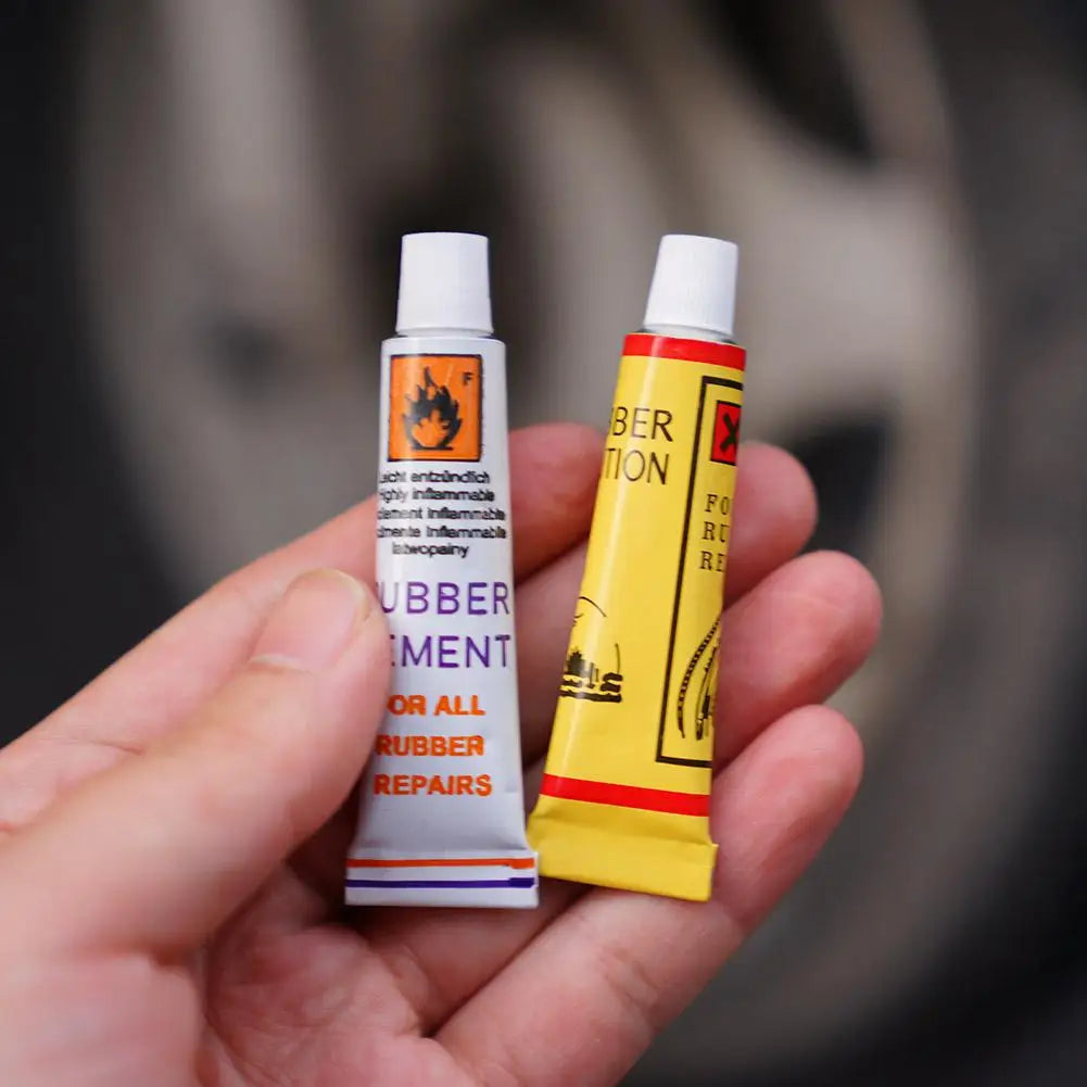 5/20pcs Car Motorcycle Bicycle Tire Repairing Glue Inner Tube Puncture Repair Glue Agent Emergency Portable Tyre Vulcanized Glue Oasis Select