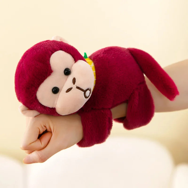 Panda Tiger Papa Ring Bracelet Plush Toy Arm Decoration Doll Curtain Rope Gift Oasis Select Red Monkey 20cm