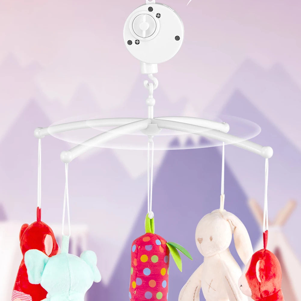 Infant Bell Rotary Wind-up Music Box Baby Mobile Crib Bed Bell Windup Movement Music Box Machine Nursery Decoration Oasis Select