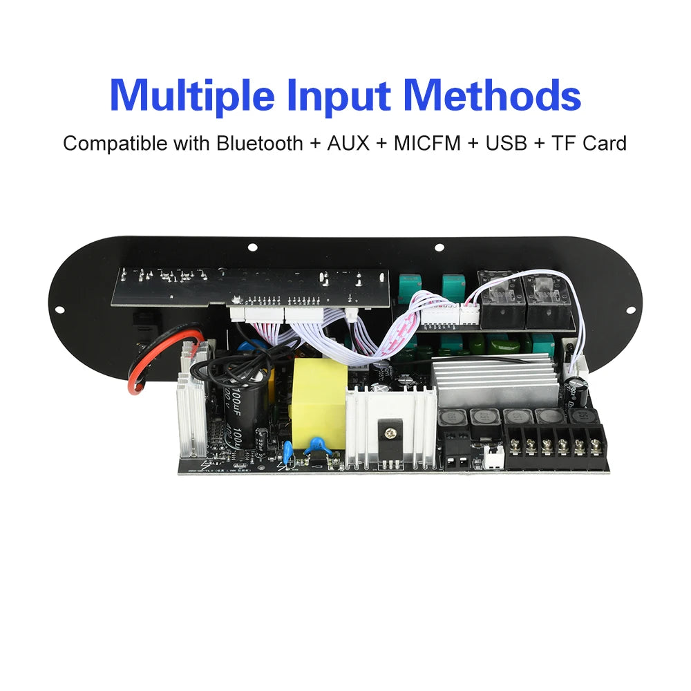 Bluetooth 5.0 Digital Amplifier Board 2.1 Channel 50W*2 100W Large Power Output for Home Sound Systems Adjustable Bass Treble Oasis Select
