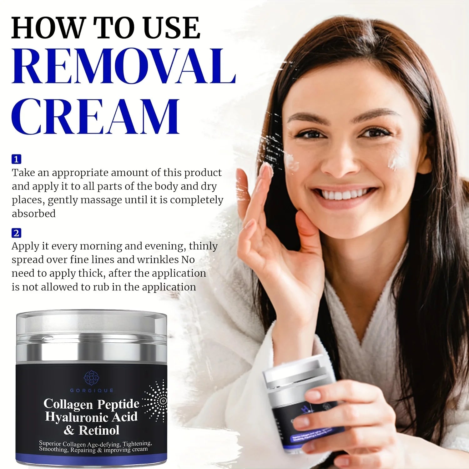 GORGIQUE Collagen Peptide Cream – Retinol & Hyaluronic Acid