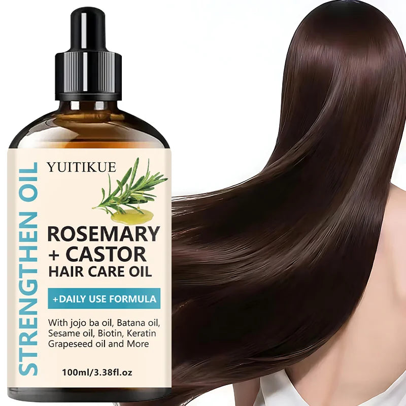 YUITIKUE Rosemary & Castor Hair Oil – Biotin & Keratin 100ml