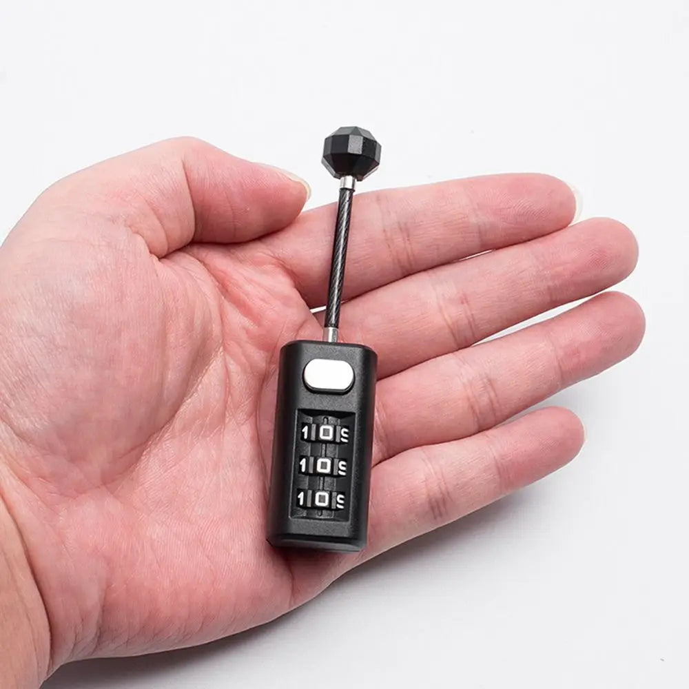 Combination Lock Resettable Coded Lock 3 Digit Password Lock Backpack Zipper Lock Dormitory Cabinet Lock Luggage Padlock Oasis Select