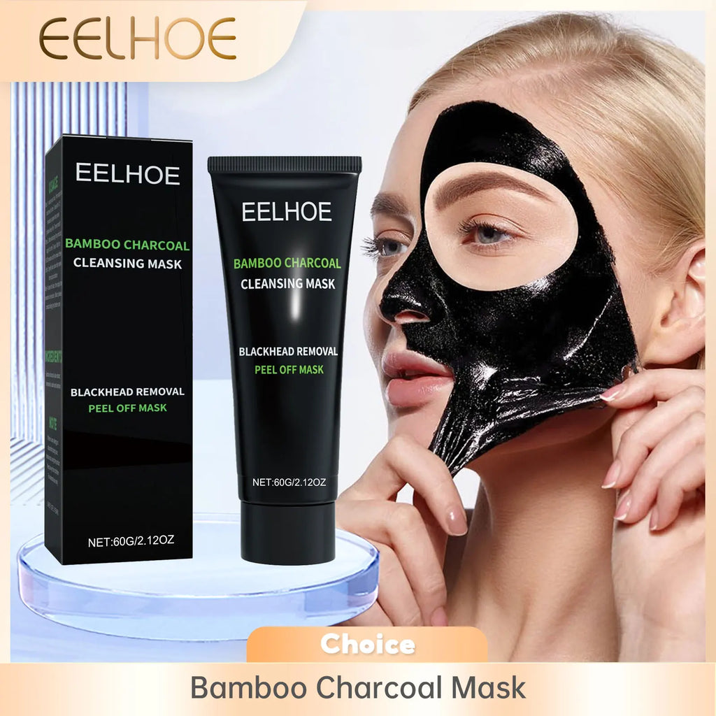 Eelhoe Bamboo Charcoal Mask Tightening Skin Rejuvenation Smoothing Shrink Pores Oil Control Gentle Face Care Tear Peel off Mask Oasis Select