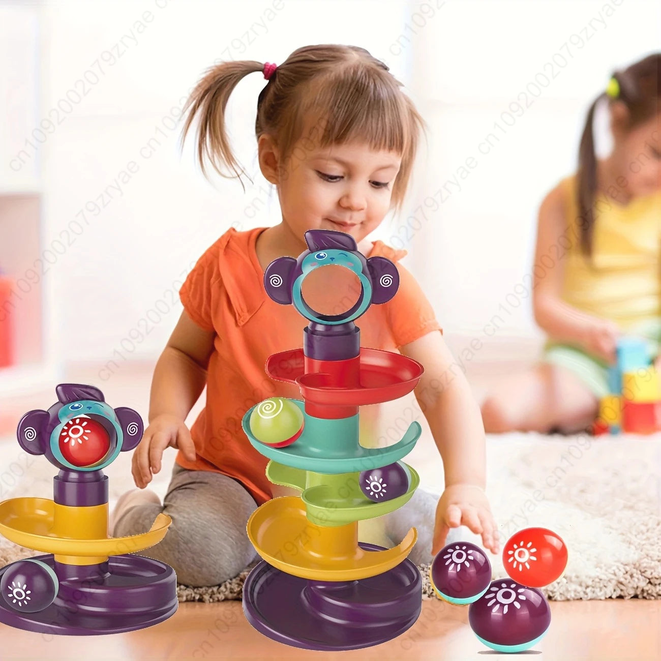 A Fun And Educational Ball Track Tower, a Rolling Ball Early Learning Toy, Spinning Balls,Great Gifts for Holidays And Birthdays Oasis Select