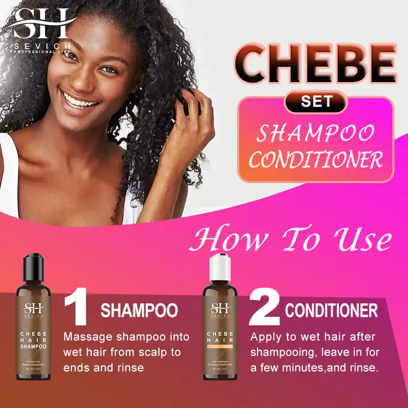 SEVICH Chebe Hair Growth Shampoo & Conditioner Set | Anti Hair Loss Hair Growth Shampoo Set Oasis Select