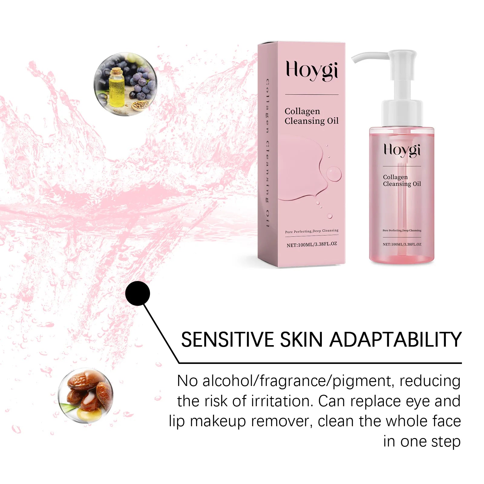 Collagen Cleansing Oil with Jojoba – Gentle Makeup Remover