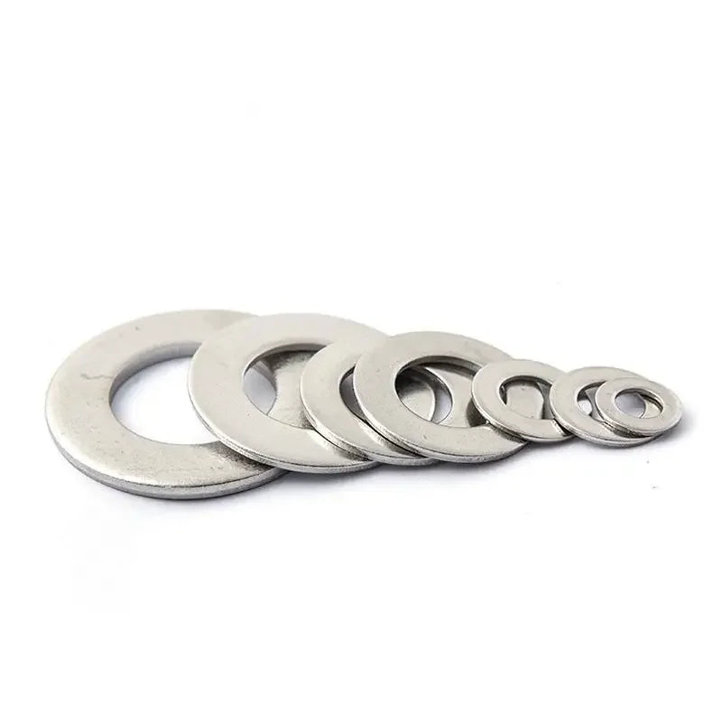 180 Pieces Stainless Steel Flat Washers M2-M10 Various Sizes with Storage Box O-Ring Fasteners Polished Surface Oasis Select
