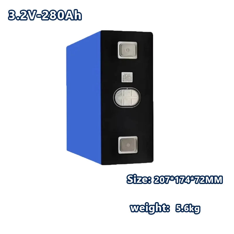 3.2V 32Ah LiFePO4 Rechargeable Battery, 5C Discharge – DIY 12V/24V/48V for E-boat, Motorcycle, Tricycle, Power Tool, Solar Light Oasis Select 1PCS 280Ah