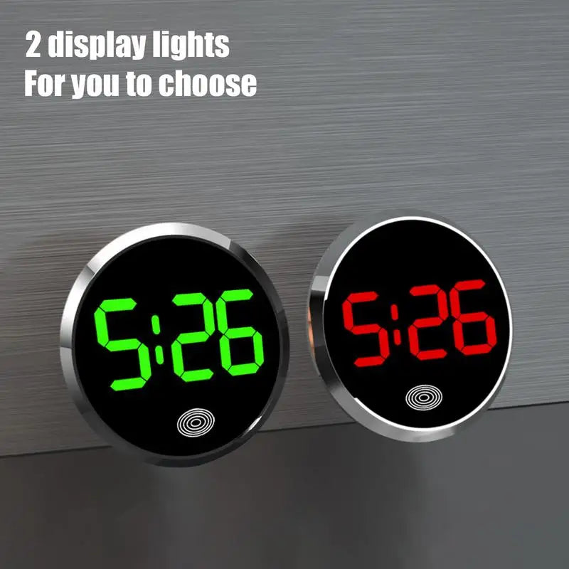 Dashboard Car Clock Round Vehicle Air Vent Clocks Waterproof Auto LED Air Vent Watch Touch Activation for Truck Suvs Auto Oasis Select