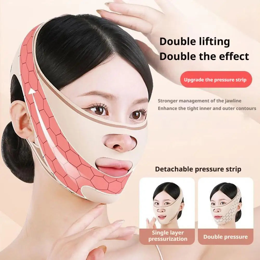 V Line Chin Strap – Double Chin Reducer & Jawline Lifting Mask Chin Lifting Strap Oasis Select