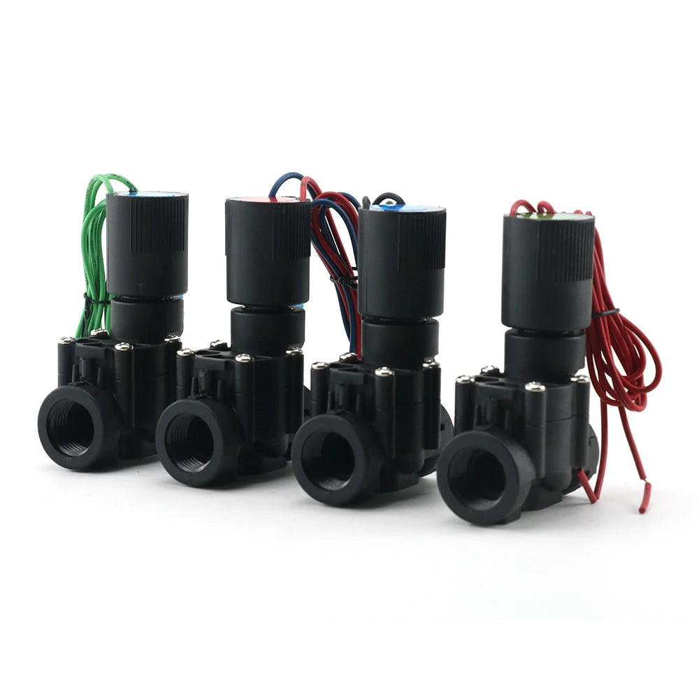 DN15 DN20 DN25 Normally Closed Solenoid Valve AC220/24V DC24/12V Nylon Valve for Landscape Irrigation Farm Garden 1/2" 3/4" 1" Oasis Select