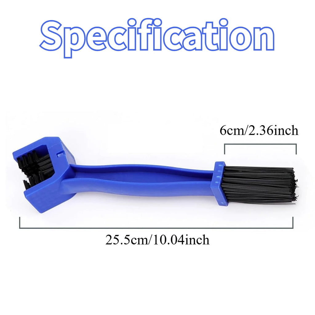 Bike Chain Cleaner Motorcycle Chain Brush Double Ended Nylon Bristles Bike Gear Maintenance Easy Scrub Durable Tool Oasis Select